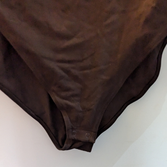 New Without Tags Tall  Women's Brown Body Suit - Picture 3 of 4